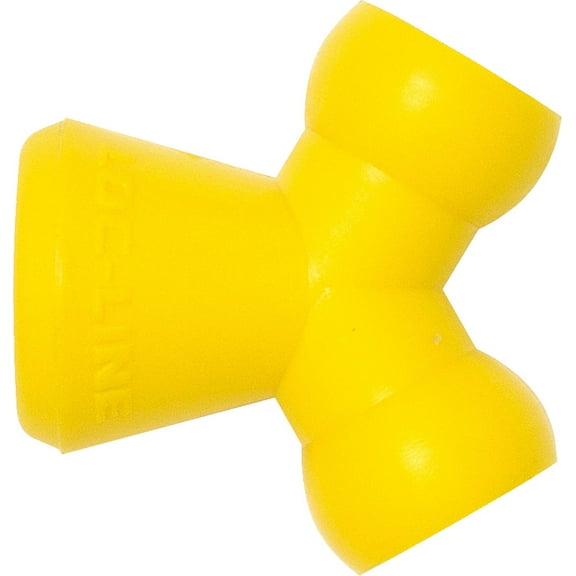 Loc-Line Acid Resistant Coolant Hose Component, Yellow Polyester, Wye Connector, 1/4" Hose ID (Pack of 20) CA2