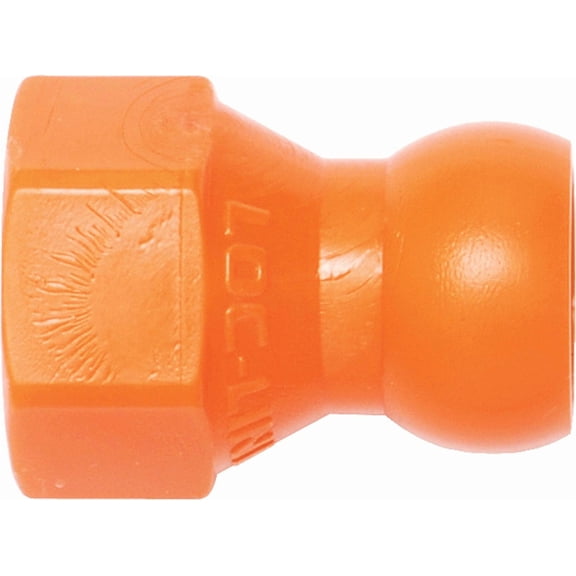 Loc-Line Coolant Hose Component, Acetal Copolymer, Flare Nut Adapter, 1/4" Hose ID, 1/4" SAE, 7/16 - 20 Thread (Pack of 20) CA1