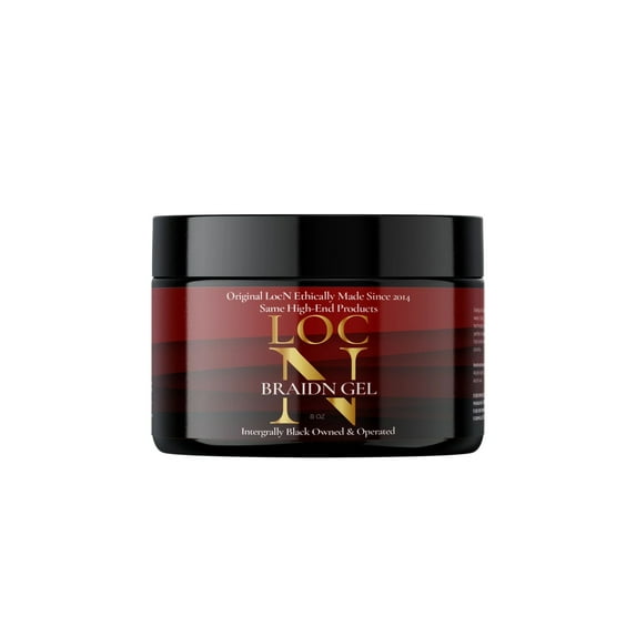 Loc 'N Braiding Gel, Hair Gel 8 oz, Hair Gel, Frizz Control, All Hair Types