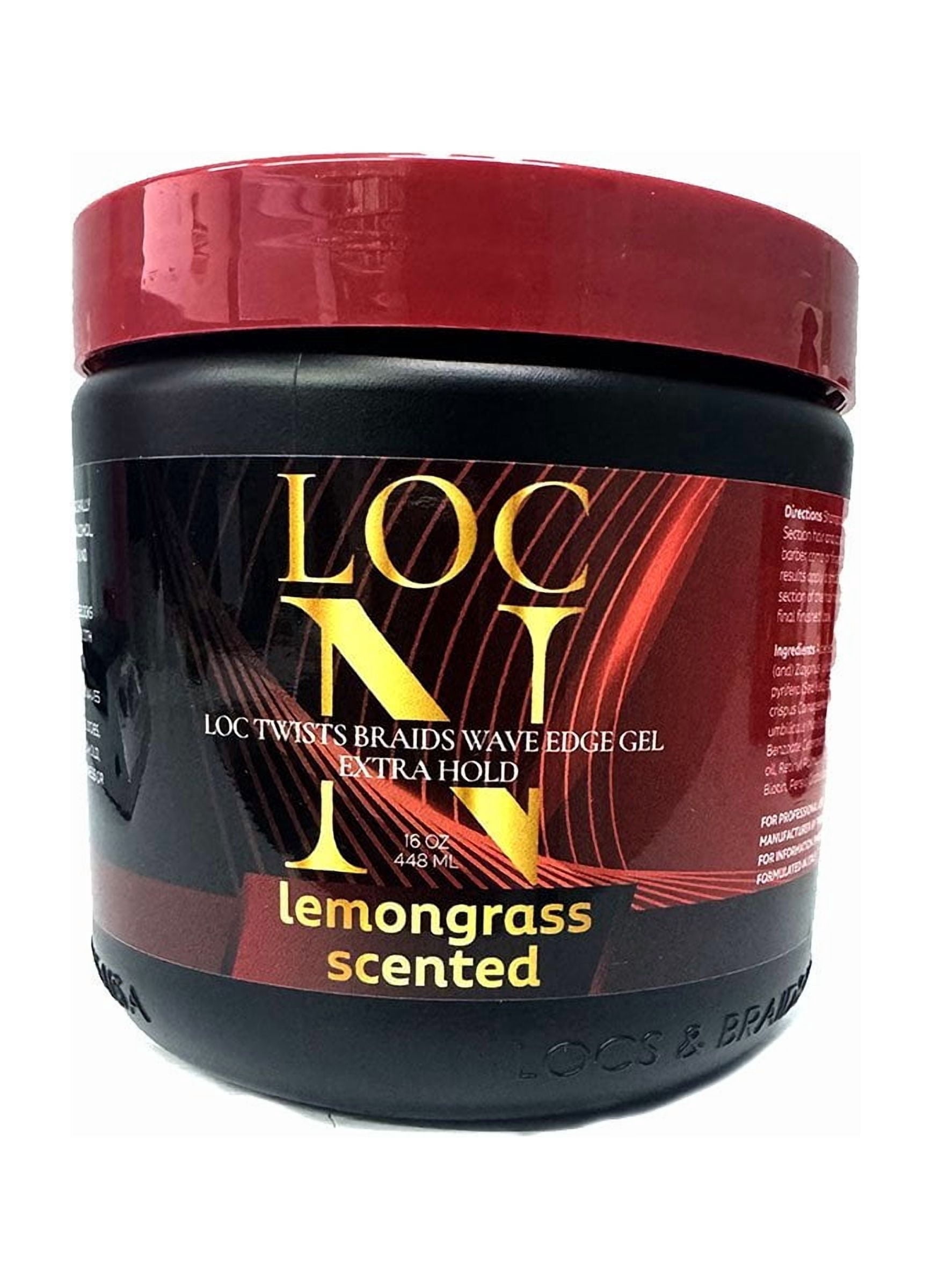 Loc N Twist Braid Edge Gel Extra Hold Lemongrass 16oz - Walmart.com