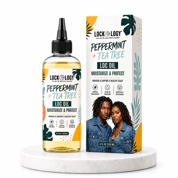 Loc Oil for Dreadlocks; Peppermint Tea Tree Loc Moisturizing Oil Spray by Lockology