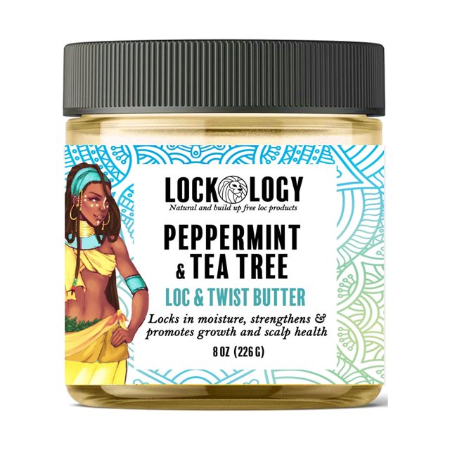 Loc and Twist Butter; Natural Locking Butter With Peppermint and Tea