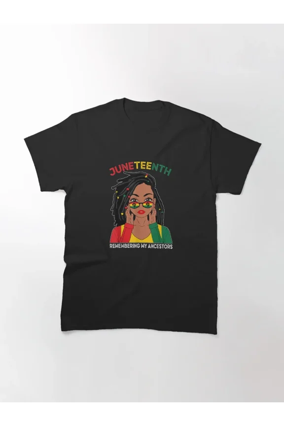 Loc'd Hair Black Woman Remembering My Ancestors Art Unisex T-Shirt, S-5XL