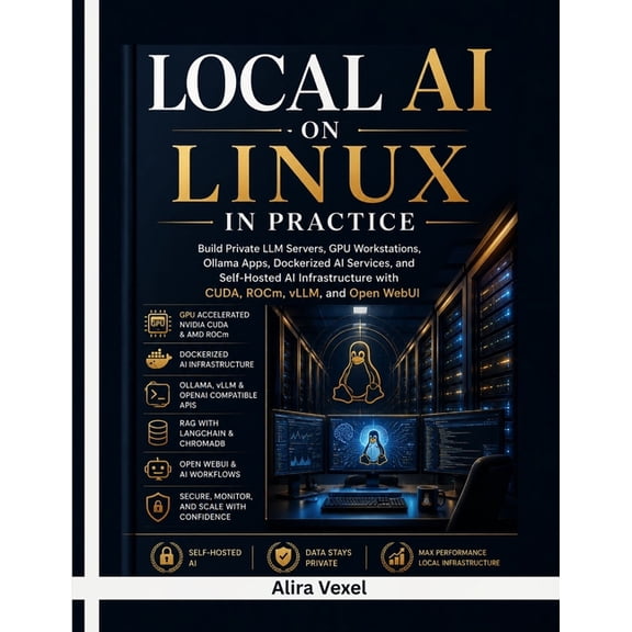Local AI on Linux in Practice: Build Private LLM Servers, GPU Workstations, Ollama Apps, Dockerized AI Services, and Sel, (Paperback)