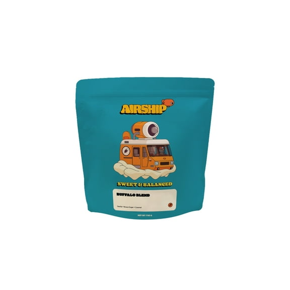 Local Airship Buffalo Blend, Medium Roast, Whole Coffee Beans, 27oz