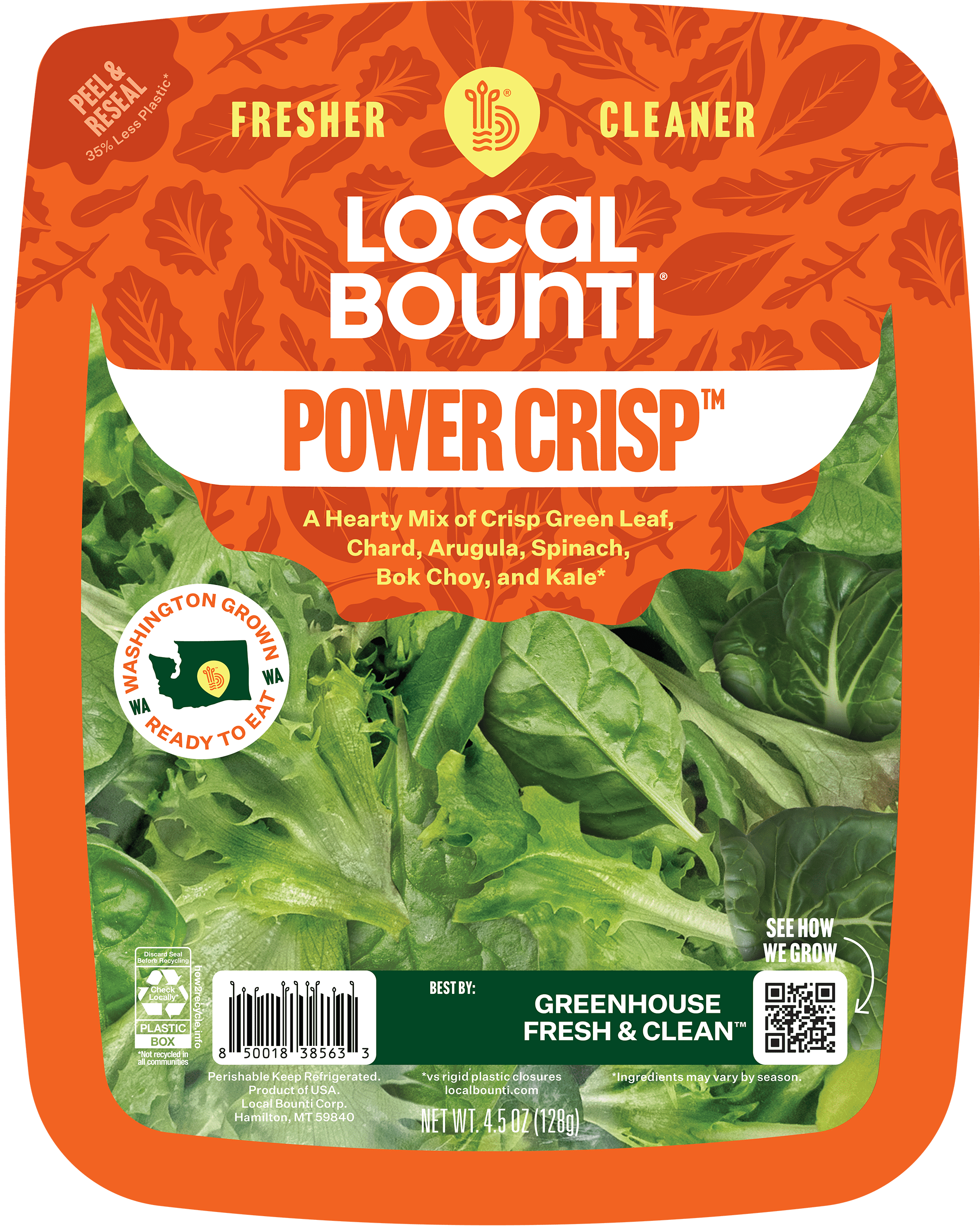 Local Salad Making Local Bounti Power Crisp Mix, Leafy Greens, Fresh Produce, Greenhouse ...