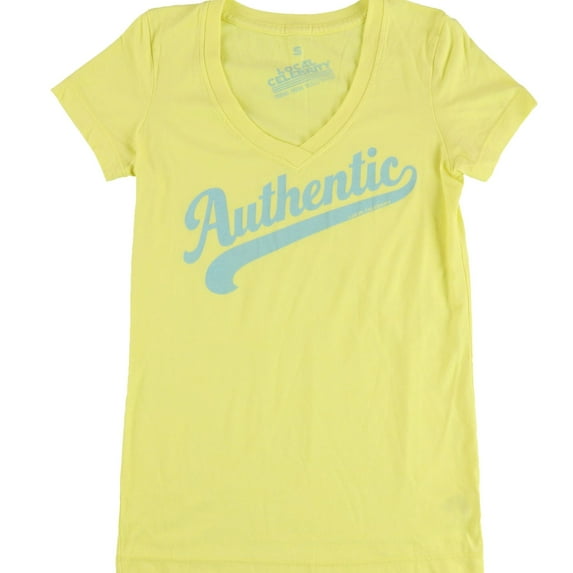 Local Celebrity Womens Authentic Graphic T-Shirt, Yellow, Medium