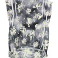 thumbnail image 1 of Local Celebrity Womens Flowers Basic T-Shirt, Grey, M/L, 1 of 2