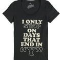 thumbnail image 1 of Local Celebrity Womens I Only Shop Graphic T-Shirt, Grey, Medium, 1 of 1