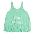 thumbnail image 1 of Local Celebrity Womens I'm Loaded Tank Top, Green, X-Small, 1 of 2