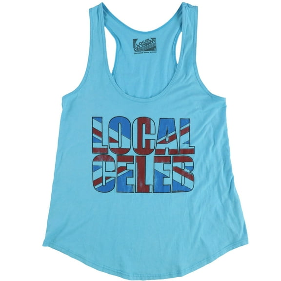 Local Celebrity Womens Local Celeb Tank Top, Blue, Small