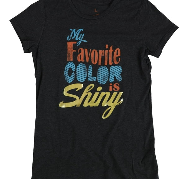 Local Celebrity Womens My Favorite Color Graphic T-Shirt, Grey, Large