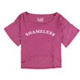 thumbnail image 1 of Local Celebrity Womens Shameless Graphic T-Shirt, Purple, Medium, 1 of 2