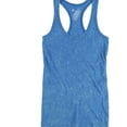 thumbnail image 1 of Local Celebrity Womens Two Tone Racerback Tank Top, Blue, Medium, 1 of 2