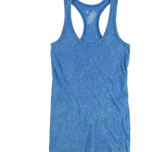 Local Celebrity Womens Two Tone Racerback Tank Top, Blue, Small