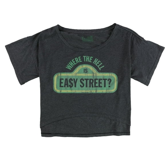 Local Celebrity Womens Where The Hell Graphic T-Shirt, Grey, Medium