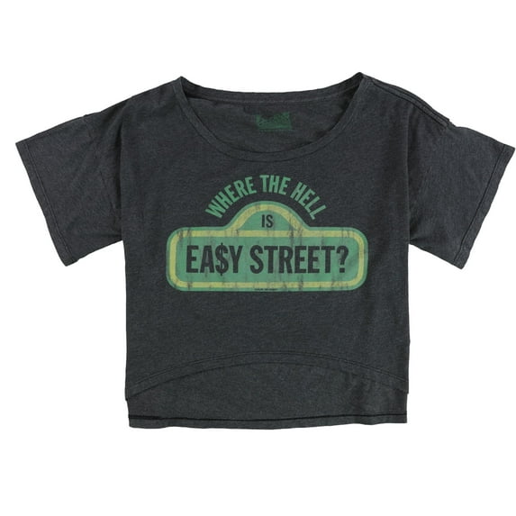 Local Celebrity Womens Where The Hell Graphic T-Shirt, Grey, Medium