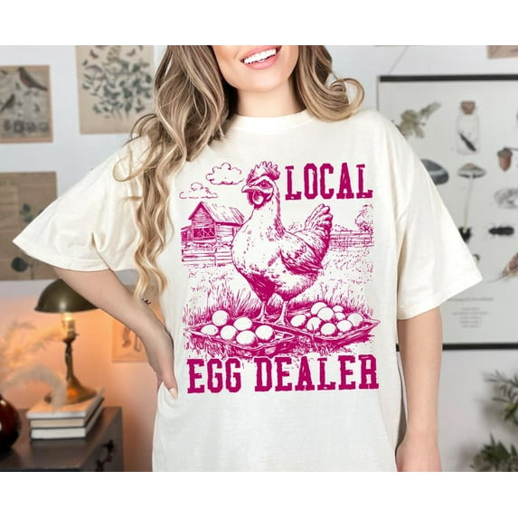 "Local Egg Dealer" Vintage Farmhouse Chicken
