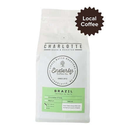 Local Enderly Coffee Company Brazil Single Origin, Medium Roast Coffee, Whole Bean, 9oz