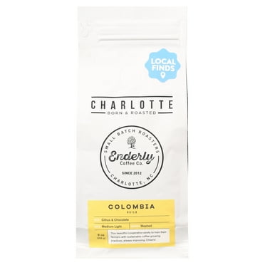 Local Enderly Coffee Company Colombia Single Origin, Medium Roast, Whole Bean, 9oz