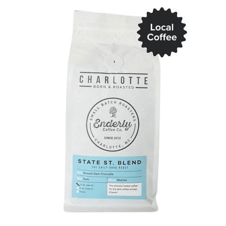 Local Enderly Coffee Company State Street Blend, Dark Roast, Whole Bean, 9oz