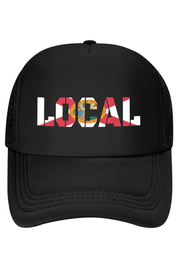 Local Florida Flag Lover Graphic Baseball Cap