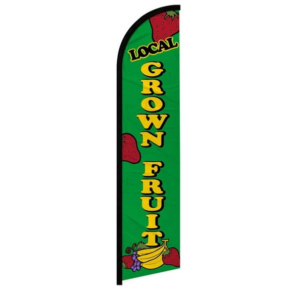 Local Grown Fruit Windless Banner Flag