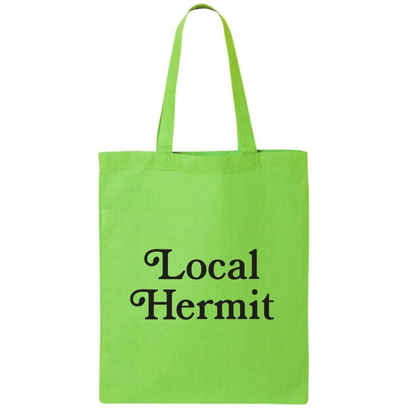Local Hermit Cotton Canvas Tote Bag