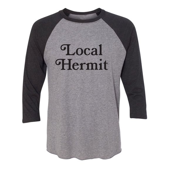 Local Hermit Unisex 3/4 Sleeve Baseball Raglan Tee