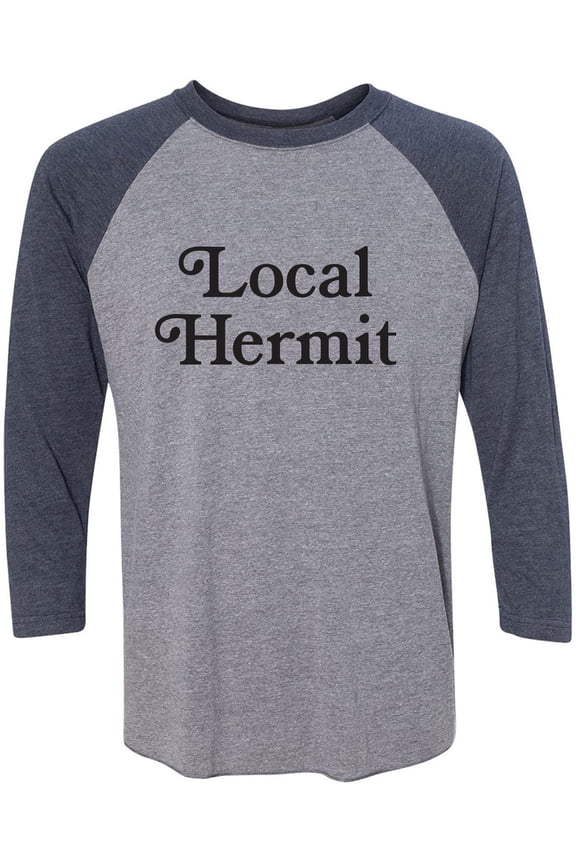 Local Hermit Unisex 3/4 Sleeve Baseball Raglan Tee