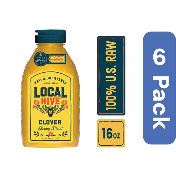 Local Hive Honey Clover Raw (Pack of 6)