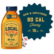 Local Hive, Raw & Unfiltered, 100% So Cal Honey Blend, 16oz Bottle