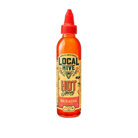 Local Hive, Sriracha Raw & Unfiltered Hot Honey, 9.0 oz Bottle