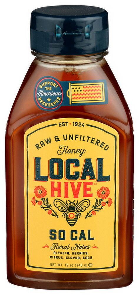 Local Hive So Cal Local Raw Honey 12 oz (Pack of 6)