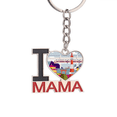 thumbnail image 1 of Local Japanese Famous Sightseeing Keychain Metal Keyring Holder Love MAMA Mother, 1 of 3