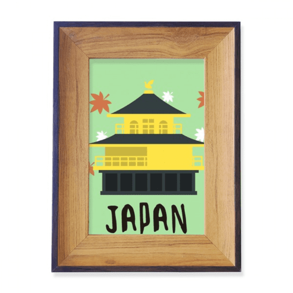 Local Japanese Travelling Building Photo Frame Exhibition Display Art Desktop Painting