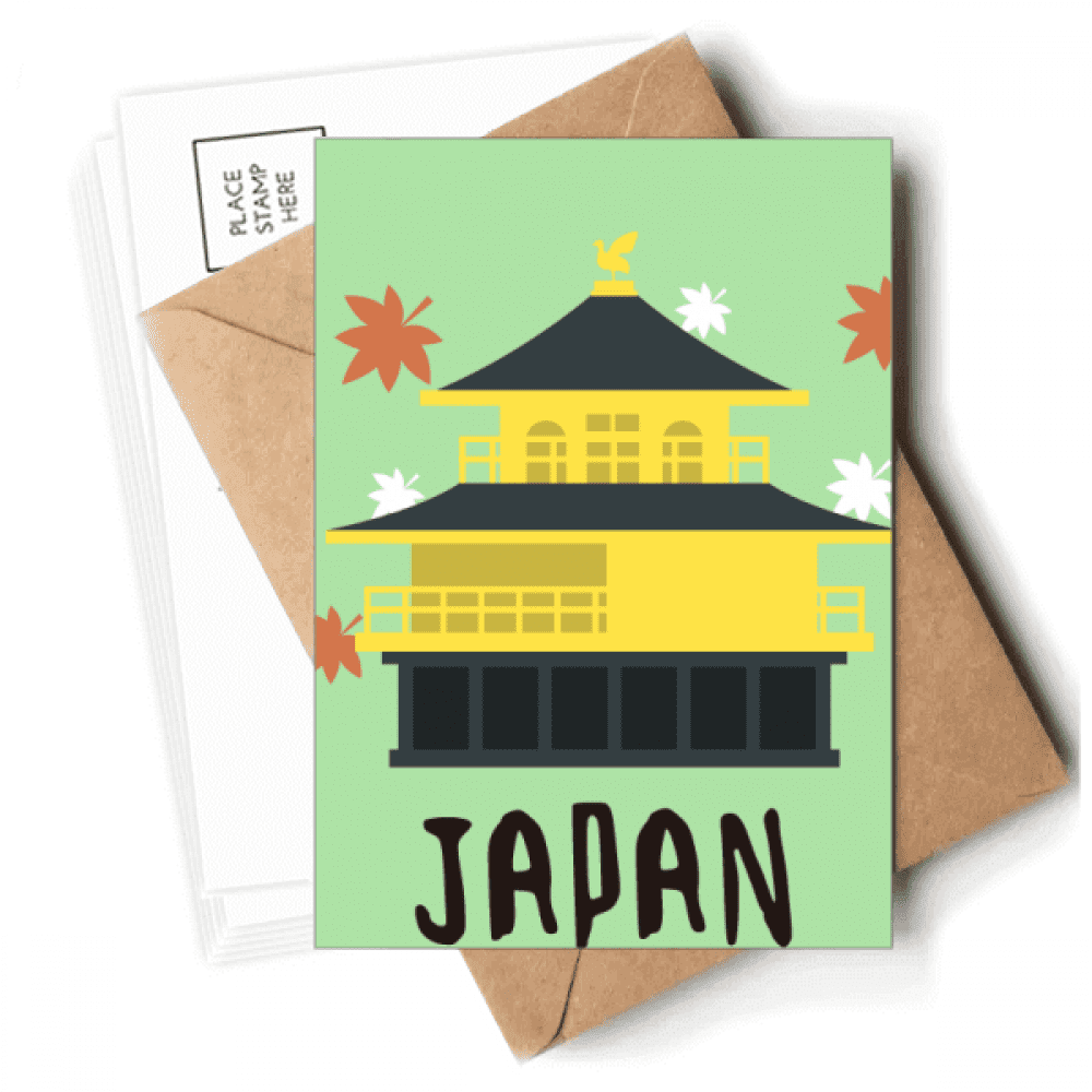 Local Japanese Travelling Building Postcards Envelopes Blank Note Cards Mailing