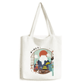 thumbnail image 1 of Local Japanese Travelling Volcano Tote Canvas Bag Shopping Satchel Casual Handbag, 1 of 3
