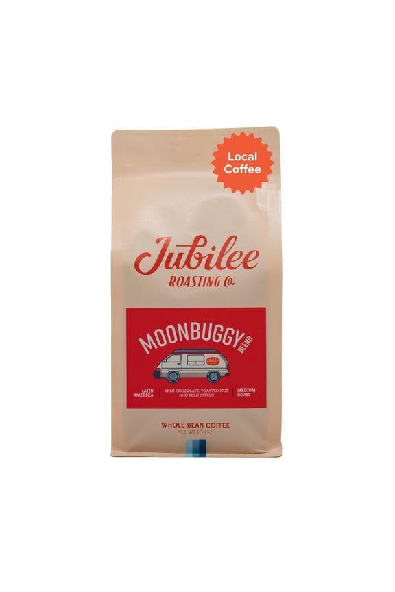 Local Jubilee Roasting Co Moonbuggy Blend, Whole Bean Coffee, Medium Roast, 10oz