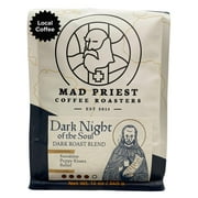 Local Mad Priest Coffee - Dark Night of the Soul, Dark Roast Blend, Whole Bean, 10oz