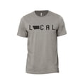 thumbnail image 1 of Local Montana State Men's Modern Fit Fun Casual T-Shirt Printed Graphic Tee Military Grey Small, 1 of 3