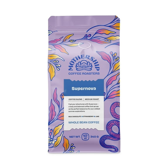 Local Mothership Coffee Supernova Blend, Medium Roast Coffee, Whole Bean 12oz