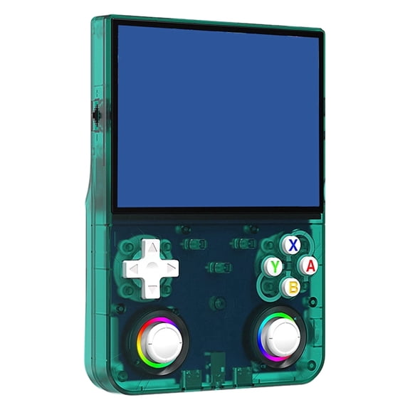 Local Multiplayer Handheld Console, 4.5 Inch Display with Left Right Joysticks, WiFi Play and OTG Controller Support