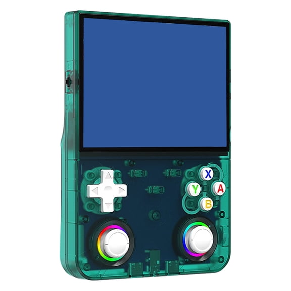 Local Multiplayer Handheld Console, 4.5 Inch Display with Left Right Joysticks, WiFi Play and OTG Controller Support