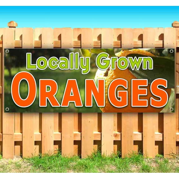 Local Oranges 13 oz Vinyl Banner With Metal Grommets