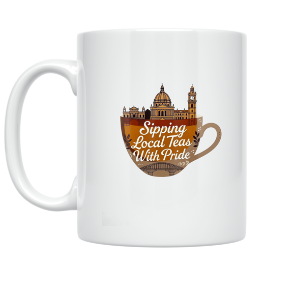 Local Tea Heritage Design - Tea Lover - 11 oz Ceramic Coffee Mug