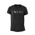 thumbnail image 1 of Local Texas State Men's Modern Fit Fun Casual T-Shirt Printed Graphic Tee Charcoal Grey Small, 1 of 3
