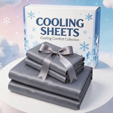 MAGIC SWAN Local Warehouse Fast Shipping: Premium Cooling Bed Sheet Set, Breathable & Wrinkle Resistant, Extra Deep Pocket