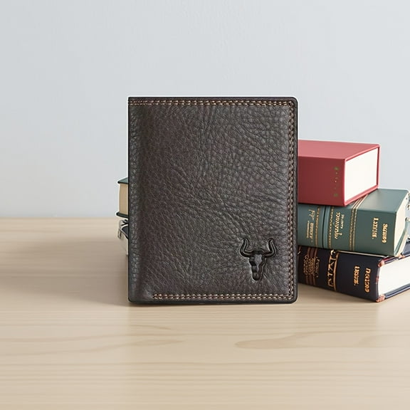 (Local Warehouse) Men's Wallet Large Capacity Sleek Genuine Leather Bifold Wallet Credit Card Holder With 13 Card Slots 3 Bill Compartments &ID Window,Perfect For Business Or Casual Use,Gift For Him