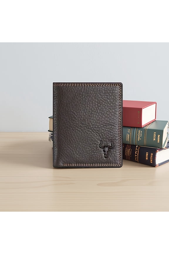 (Local Warehouse) Men's Wallet Large Capacity Sleek Genuine Leather Bifold Wallet Credit Card Holder With 13 Card Slots 3 Bill Compartments &ID Window,Perfect For Business Or Casual Use,Gift For Him